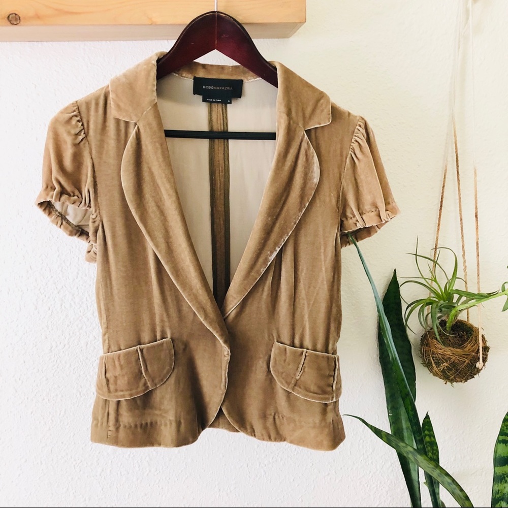 BCBG MaxAzria velvet jacket